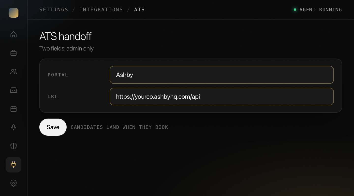 Portal on, URL in